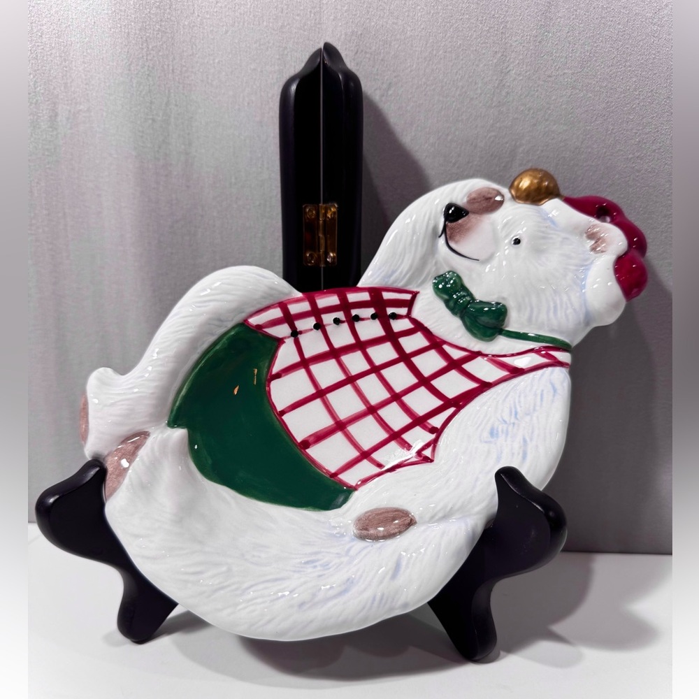 Polar Bear Spoon Rest epoch COLLECTION By Noritake E121 Polar Party Includes Box